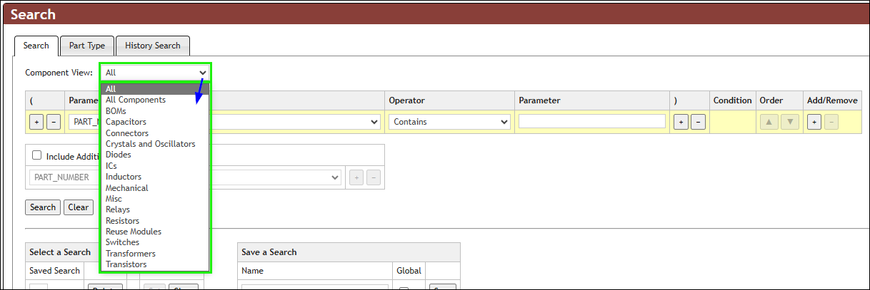 Component View Selection